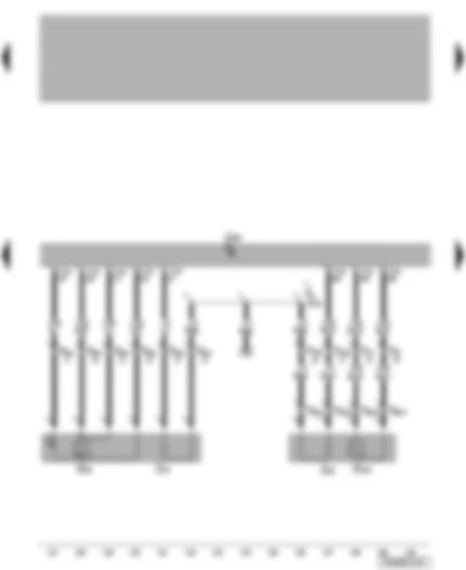 Wiring Diagram  VW TRANSPORTER 2009 - Engine control unit - lambda probes