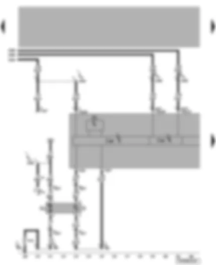 Wiring Diagram  VW TRANSPORTER 2009 - Control unit in dash panel insert - fuel gauge sender - fuel system pressurisation pump