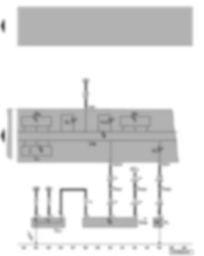 Wiring Diagram  VW TRANSPORTER 2009 - Control unit in dash panel insert - oil pressure switch - oil level and oil temperature sender - warning lamps