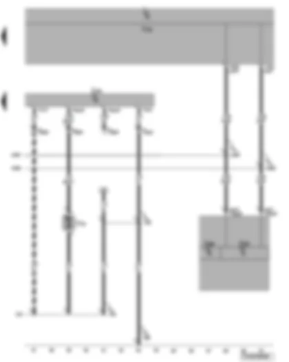 Wiring Diagram  VW TRANSPORTER 2009 - Heater control unit - metering pump - control unit in dash panel insert