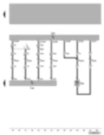 Wiring Diagram  VW TRANSPORTER 2009 - Radiator outlet coolant temperature sender - engine control unit - radiator fan control unit