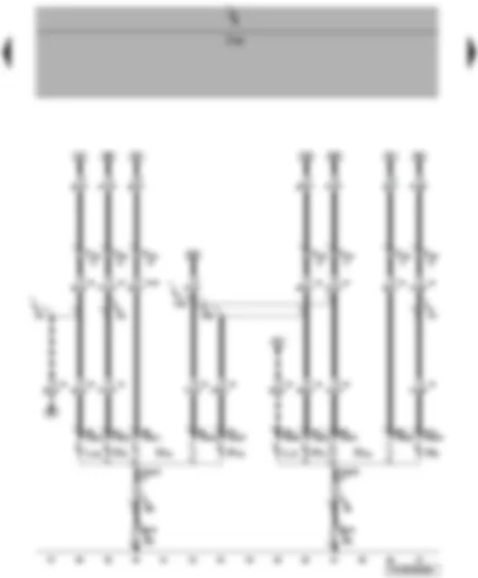 Wiring Diagram  VW TRANSPORTER 2009 - Left and right brake and tail light bulb - rear left and right turn signal bulb - reversing light - rear fog light