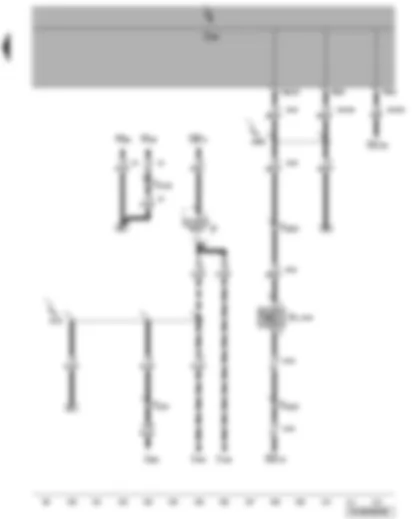 Wiring Diagram  VW TRANSPORTER 2009 - Onboard power supply control unit - brake light switch - reversing light switch