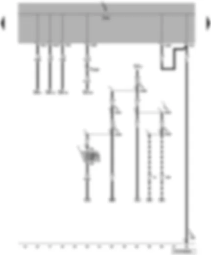 Wiring Diagram  VW TRANSPORTER 2009 - Onboard power supply control unit - fuses