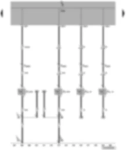 Wiring Diagram  VW TRANSPORTER 2009 - Onboard supply control unit - door contact switch