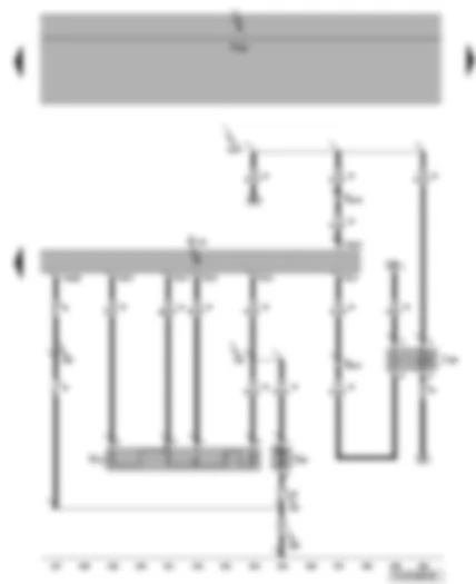 Wiring Diagram  VW TRANSPORTER 2009 - Rear fresh air blower switch - series resistor for rear fresh air blower - rear fresh air blower - fresh air blower isolation relay