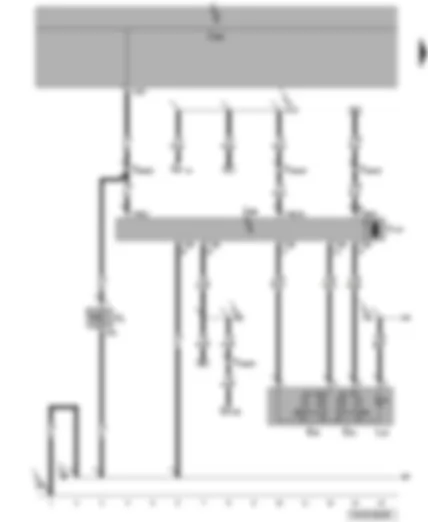 Wiring Diagram  VW TRANSPORTER 2009 - Fuses - front window regulator switch in driver door - driver door control unit - driver side window regulator motor - driver door contact switch