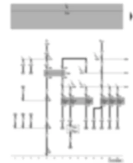 Wiring Diagram  VW TRANSPORTER 2008 - Fuses - terminal 75 voltage supply relay 1 - hand-held two-way radio interface