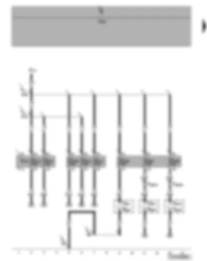 Wiring Diagram  VW TRANSPORTER 2008 - Fuses - socket on table interface - front socket interface - interior light/ socket interface