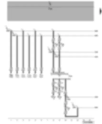 Wiring Diagram  VW TRANSPORTER 2009 - Tachograph - steering angle sender - ABS control unit - ESP sensor unit - airbag control unit