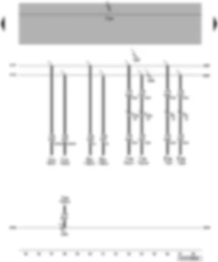 Wiring Diagram  VW TRANSPORTER 2009 - Air conditioning system switch - rear Climatronic operating and display unit - Climatronic control unit - mobile telephone operating electronics control unit - parking aid control unit