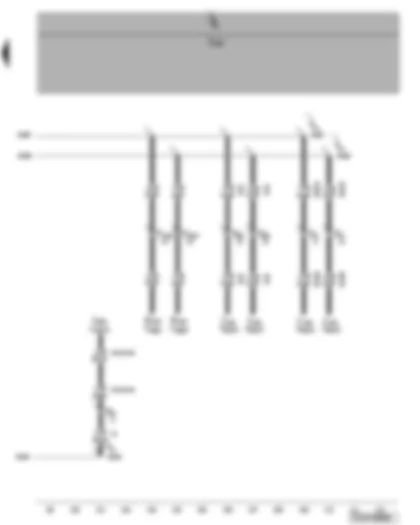Wiring Diagram  VW TRANSPORTER 2009 - Auxiliary heater operating and display unit - heater control unit - auxiliary heater control unit