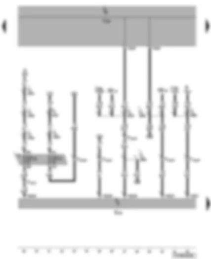Wiring Diagram  VW TRANSPORTER 2009 - Fuses - operating and display unit for camping equipment - onboard supply control unit
