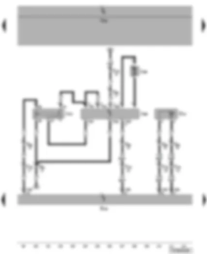 Wiring Diagram  VW TRANSPORTER 2009 - Operating and display unit for camping equipment - refrigerator box - refrigerator compressor relay - temperature sensor