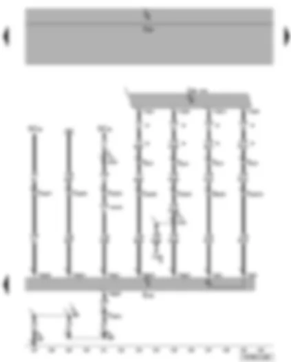 Wiring Diagram  VW TRANSPORTER 2009 - Operating and display unit for camping equipment - auxiliary heater control unit - fuses