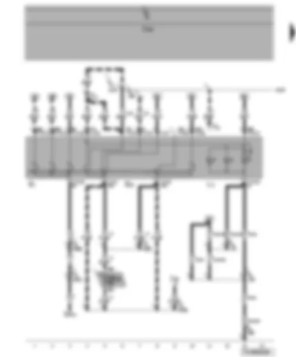Wiring Diagram  VW TRANSPORTER 2004 - Light switch - front and rear fog light switch - fuses