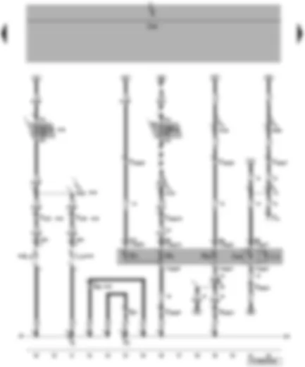 Wiring Diagram  VW TRANSPORTER 2004 - Fuses - right gas discharge (xenon) bulb - right headlight main beam bulb - right side light bulb - front right turn signal bulb - fog light bulb