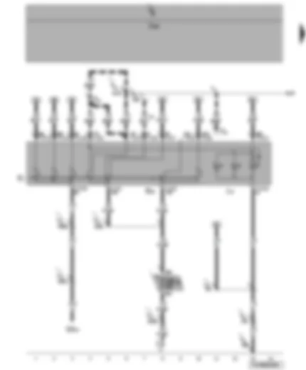 Wiring Diagram  VW TRANSPORTER 2005 - Light switch - front and rear fog light switch - fuses