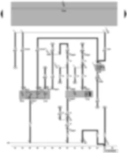 Wiring Diagram  VW TRANSPORTER 2007 - Fuse - right headlight range control motor - switch and instrument illumination regulator