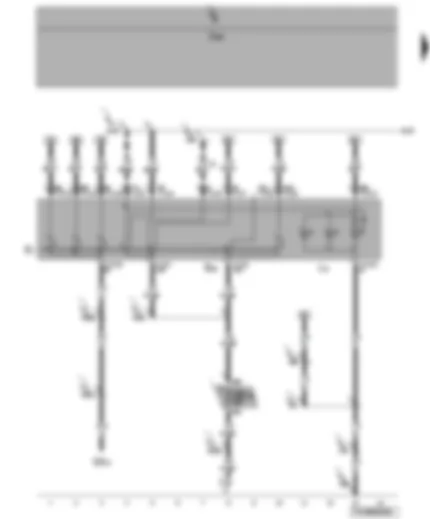 Wiring Diagram  VW TRANSPORTER 2008 - Light switch - front and rear fog light switch - fuses