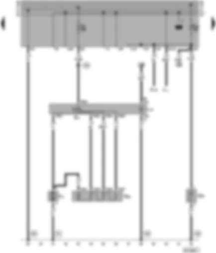Wiring Diagram  VW TRANSPORTER 1997 - Fresh air blower - fresh air blower switch - glove box light