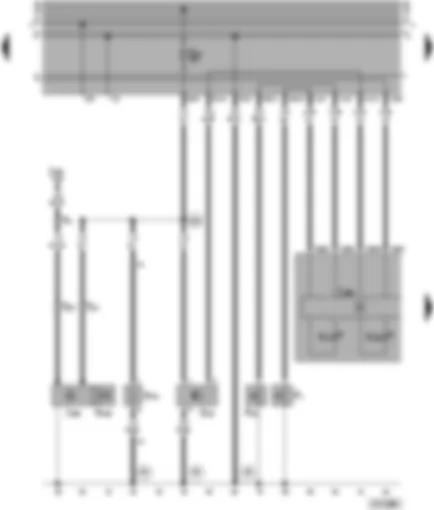 Wiring Diagram  VW TRANSPORTER 1996 - Dash panel insert - oil pressure switch - speedometer sender - fuel shut-off valve - heater element