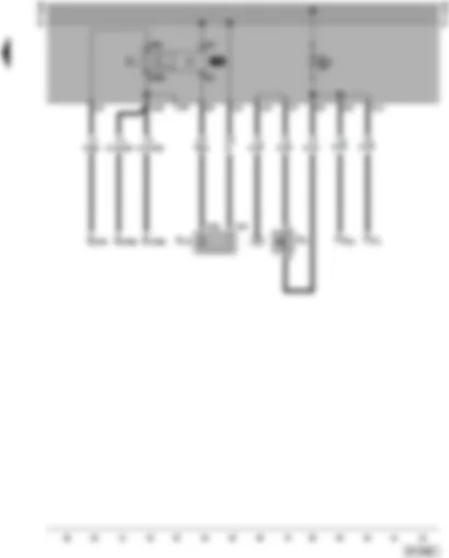 Wiring Diagram  VW TRANSPORTER 1996 - Reversing light switch - trailer operation warning lamp