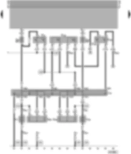 Wiring Diagram  VW TRANSPORTER 1997 - Radiator fan - air conditioner pressure switch
