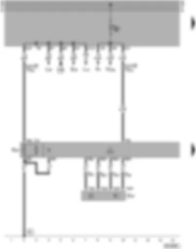Wiring Diagram  VW TRANSPORTER 1998 - Electric tachograph