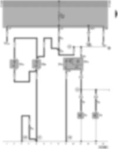Wiring Diagram  VW TRANSPORTER 1998 - Front interior lights - illuminated make-up mirror - front door contact switch