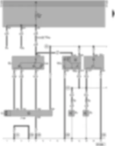 Wiring Diagram  VW TRANSPORTER 1998 - Sliding roof - front interior lights