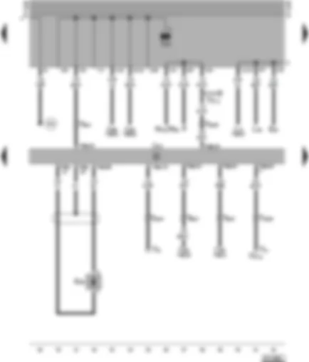 Wiring Diagram  VW TRANSPORTER 1997 - Automatic gearbox control unit - gearbox speed sender