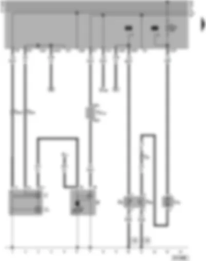 Wiring Diagram  VW TRANSPORTER 1998 - Alternator - starter - continued coolant circulation