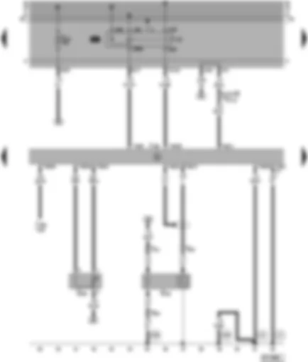 Wiring Diagram  VW TRANSPORTER 1998 - Digifant control unit - Lambda probe - throttle valve potentiometer