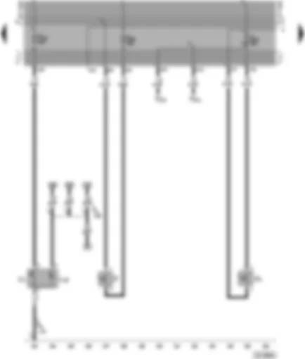 Электросхемa  VW TRANSPORTER 1999 - Прикуриватель - выключатель стоп-сигнала - выключатель фонарей заднего хода