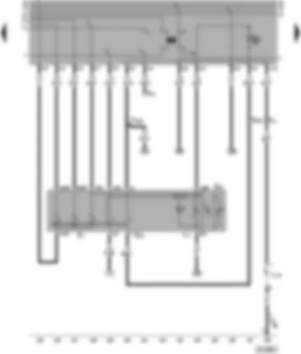 Электросхемa  VW TRANSPORTER 1999 - Переключатель освещения - задний противотуманный фонарь