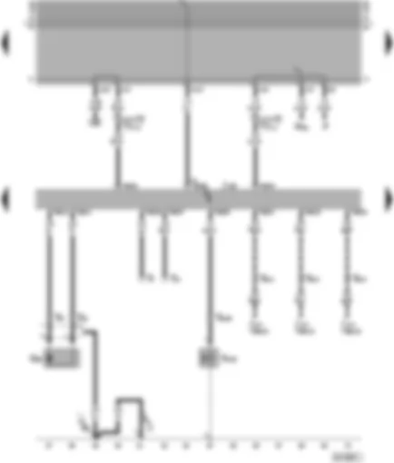 Wiring Diagram  VW TRANSPORTER 1999 - Diesel direct injection system control unit - needle lift sender - fuel shut-off valve