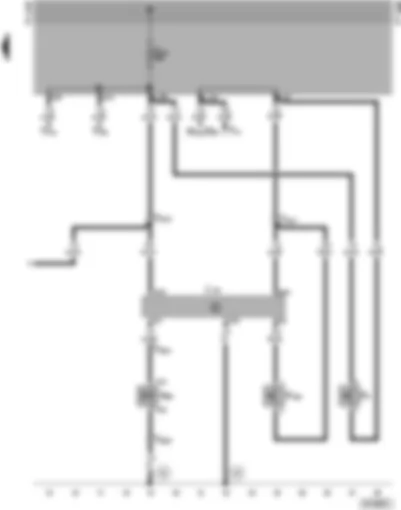 Wiring Diagram  VW TRANSPORTER 1999 - Control unit for freewheel lock - freewheel lock valve - clutch pedal switch