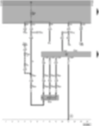 Wiring Diagram  VW TRANSPORTER 1999 - Cruise control system control unit - cruise control system switch