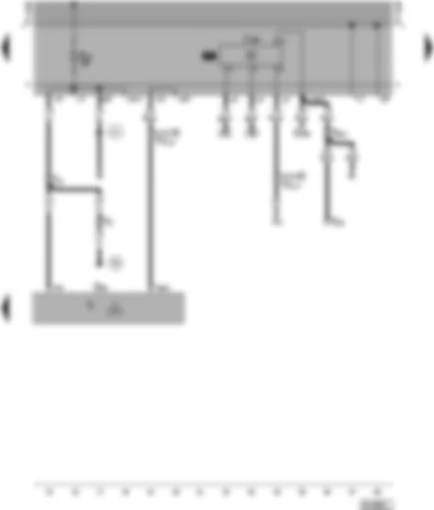 Wiring Diagram  VW TRANSPORTER 1999 - Tachograph - lights switched on warning buzzer