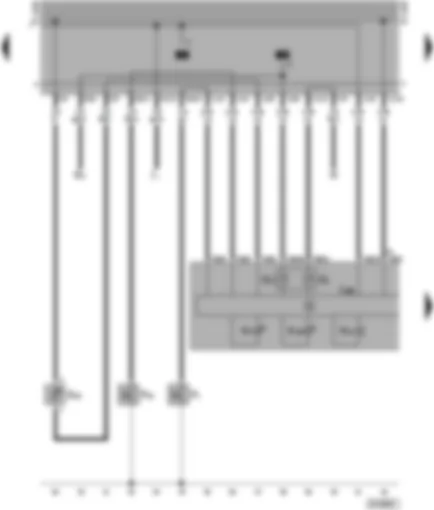 Wiring Diagram  VW TRANSPORTER 1999 - Dash panel insert (tachograph housing) - oil pressure and coolant warning lamp - fuel gauge