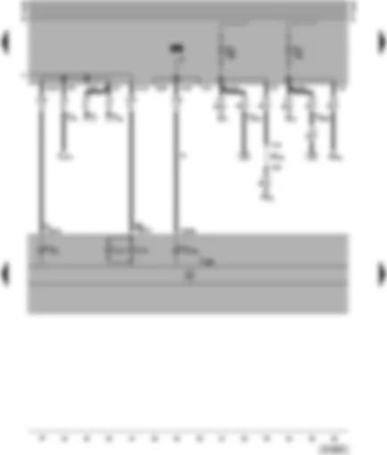 Wiring Diagram  VW TRANSPORTER 1999 - Dash panel insert (tachograph housing) - alternator warning lamp - glow period warning lamp - dash panel insert light bulb (tachograph housing)