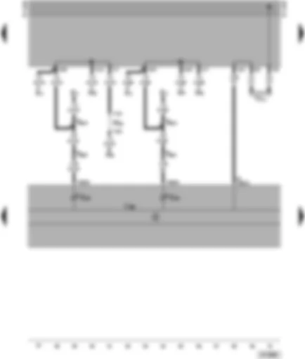 Wiring Diagram  VW TRANSPORTER 1999 - Dash panel insert (tachograph housing) - turn signal warning lamps