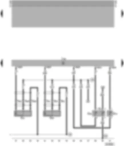 Электросхемa  VW TRANSPORTER 1998 - Блок управления Motronic - датчики детонации - датчик температуры охлаждающей жидкости - датчик температуры во впускном коллекторе