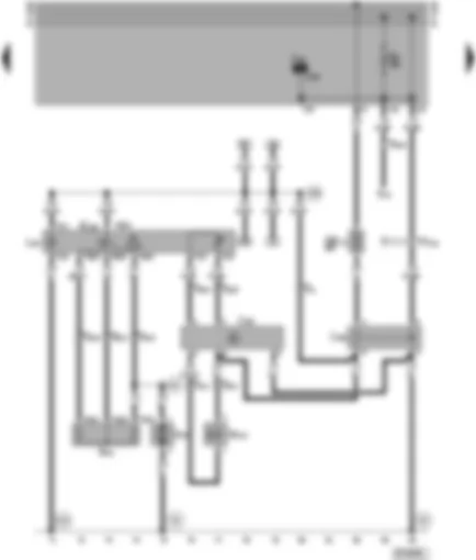 Wiring Diagram  VW TRANSPORTER 2000 - Warm air blower switch - rear warm air blower