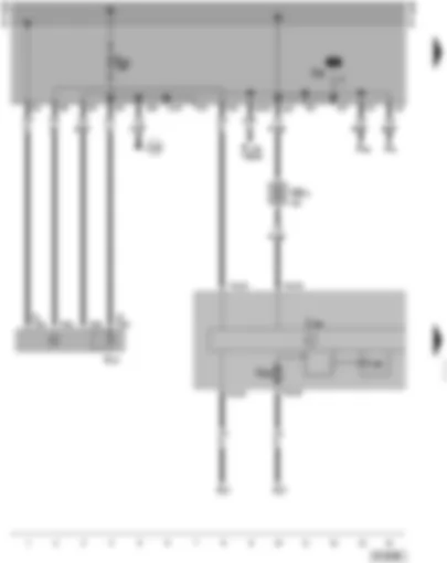 Wiring Diagram  VW TRANSPORTER 1999 - ABS with EDL control unit - ABS return flow pump - ABS return flow pump relay - ABS warning lamp
