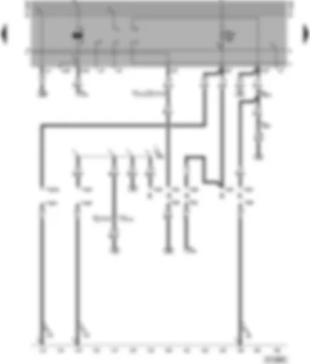 Электросхемa  VW TRANSPORTER 1999 - Разъём магнитолы - диагностический разъём