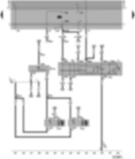 Электросхемa  VW TRANSPORTER 1999 - Корректор фар - выключатель аварийной световой сигнализации