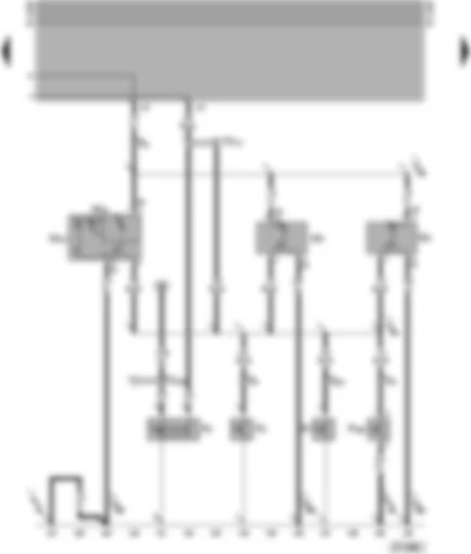 Электросхемa  VW TRANSPORTER 1999 - Плафоны освещения салона - концевые выключатели дверей