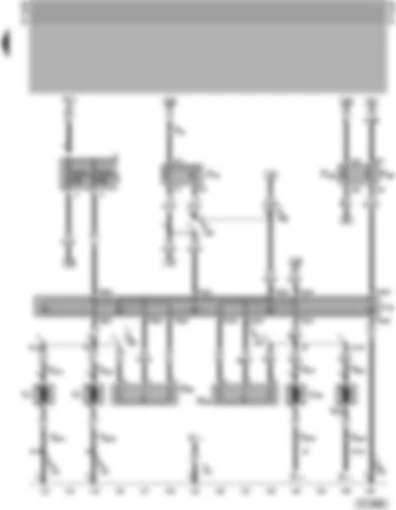 Wiring Diagram  VW TRANSPORTER 1999 - Radiator fan - radiator fan thermo-switch - radiator fan relay